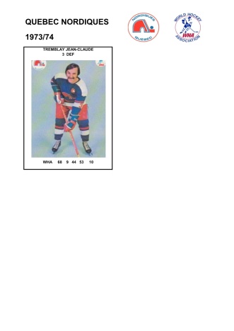 WHA que 1973-74 foto hracu7